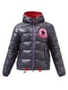 2 Moncler 1952 - Haggi Hooded Quilted Down Jacket - Mens - Black Red