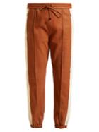 Isabel Marant Coy Side-stripe Leather Track Pants