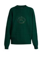 Burberry Logo-embroidered Wool Sweater