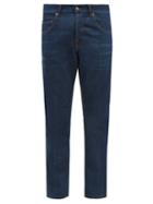 Gucci - Ciel De Nuit-embroidered Straight-leg Jeans - Mens - Blue