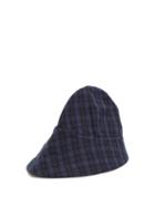 Matchesfashion.com Marni - Checked Cotton Hat - Mens - Navy