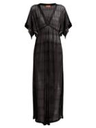 Matchesfashion.com Missoni Mare - Crochet Knit Maxi Dress - Womens - Black