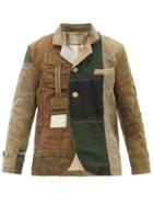 Matchesfashion.com By Walid - Martin Panelled Cotton-canvas Jacket - Mens - Green