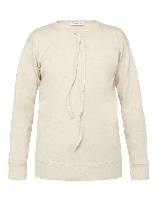 Matchesfashion.com Jw Anderson - Tie Front Cotton Top - Mens - Beige
