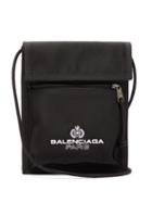 Matchesfashion.com Balenciaga - Explorer Logo Embroidered Cross Body Bag - Mens - Black
