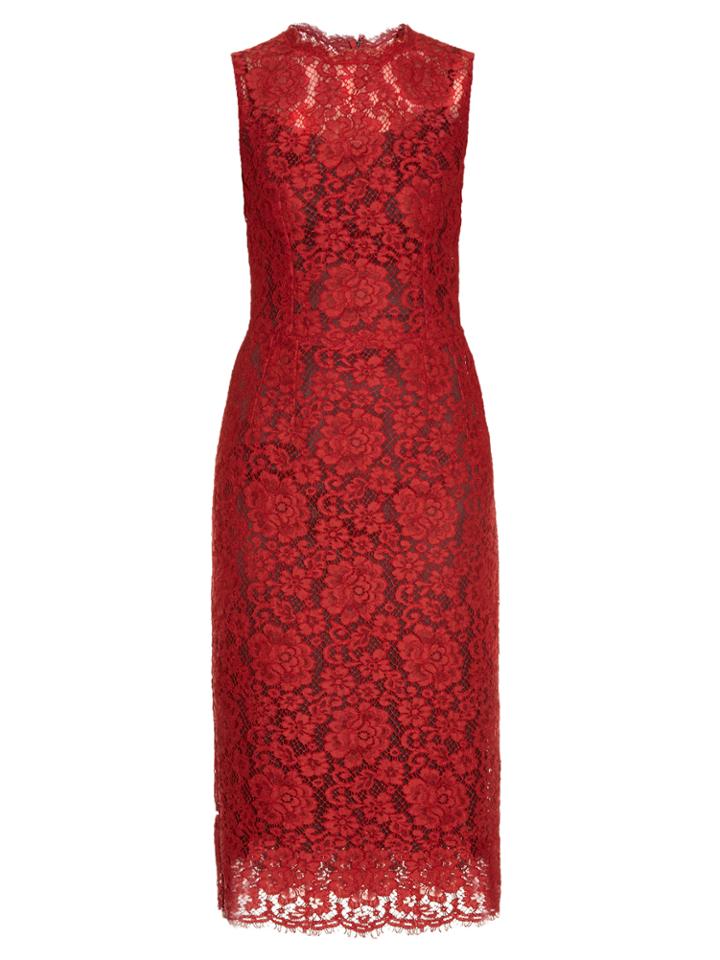 Dolce & Gabbana Sleeveless Cordonetto-lace Dress
