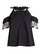 Peter Pilotto Lace-trim Cut-out Shoulder Top