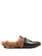 Gucci Princetown Bee-appliqu Shearling-lined Loafers