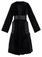 Joseph - Caelan Belted Shearling Coat - Womens - Black