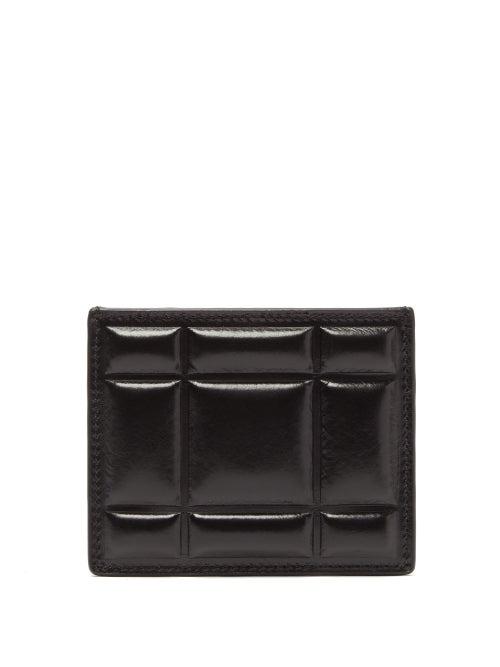 Matchesfashion.com Bottega Veneta - Quilted Leather Cardholder - Womens - Black