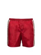 Matchesfashion.com Gucci - Gg Supreme Logo Swim Shorts - Mens - Red Multi