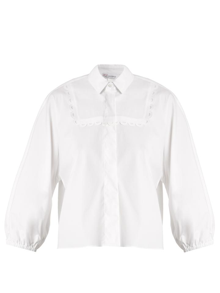 Redvalentino Bib-detail Stretch-cotton Shirt