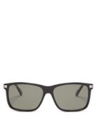 Matchesfashion.com Cartier Eyewear - Square Frame Acetate Sunglasses - Mens - Black