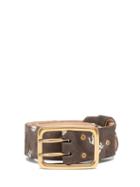 Matchesfashion.com Chlo - Horse-embroidered Suede Belt - Womens - Brown Multi