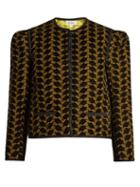 Matchesfashion.com Isa Arfen - Embroidered Velvet Jacket - Womens - Gold Multi
