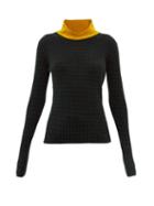 Wales Bonner - Brixton Bi-colour Striped Cotton-knit Sweater - Womens - Brown Multi