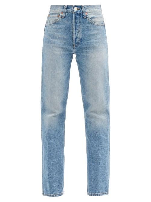 Matchesfashion.com Re/done Originals - 90s High-rise Straight-leg Jeans - Womens - Denim