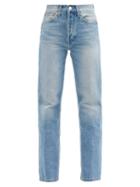 Matchesfashion.com Re/done Originals - 90s High-rise Straight-leg Jeans - Womens - Denim