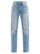 Matchesfashion.com Re/done Originals - 90s High-rise Straight-leg Jeans - Womens - Denim