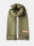 Acne Studios - Vesta Tasselled Wool Scarf - Mens - Khaki