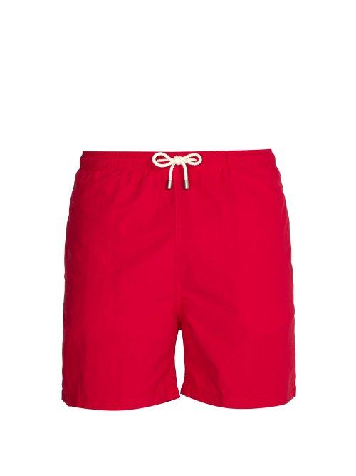 Matchesfashion.com Solid & Striped - The Classic Swim Shorts - Mens - Red