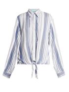 Matchesfashion.com Melissa Odabash - Inny Striped Beach Shirt - Womens - Blue Stripe