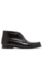 Matchesfashion.com Hereu - Quero Brushed Leather Desert Boots - Mens - Black