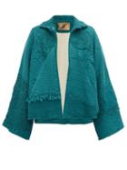 Matchesfashion.com By Walid - Judy 19th Century Crochet Cotton Jacket - Womens - Blue