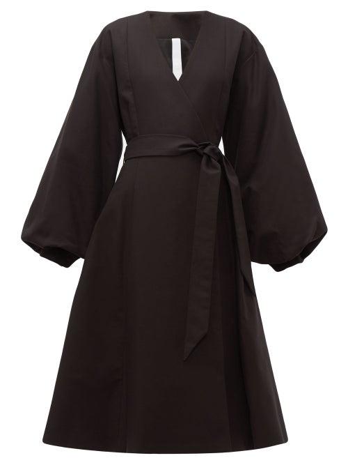 Matchesfashion.com Merlette - Sian Cotton Wrap Coat - Womens - Black