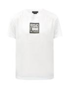 Matchesfashion.com Versace - Vintage Logo-print Cotton T-shirt - Mens - White