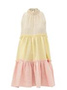 Matchesfashion.com Lisa Marie Fernandez - Erica Tiered Linen-blend Dress - Womens - Multi