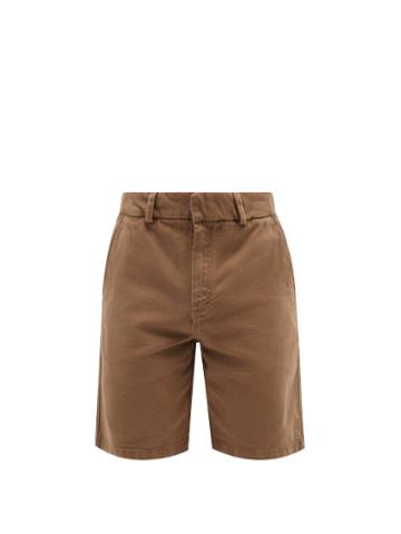 Another Aspect - Patch-pocket Organic-cotton Shorts - Mens - Brown