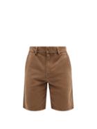 Another Aspect - Patch-pocket Organic-cotton Shorts - Mens - Brown