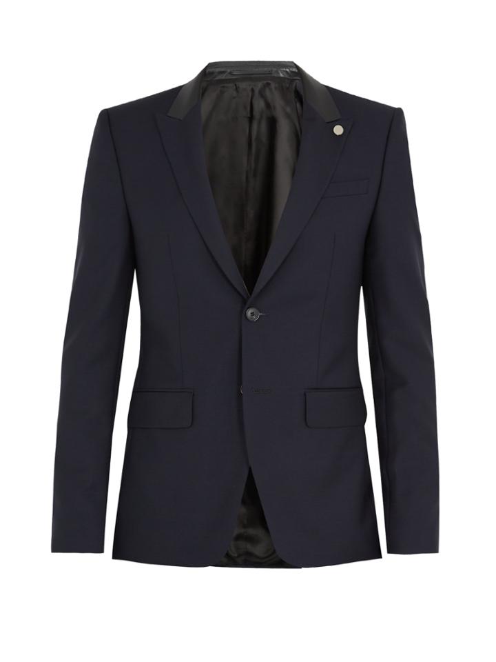 Givenchy Contrast-lapel Wool Jacket