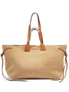 Isabel Marant - Wydra Shearling-lined Suede Tote Bag - Womens - Beige Multi