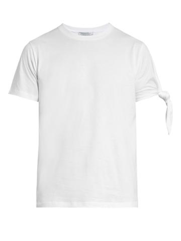 J.w.anderson Knotted-sleeve Cotton T-shirt
