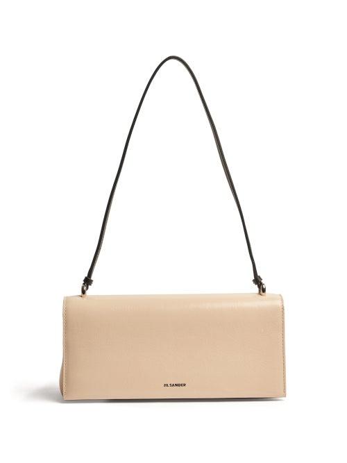 Jil Sander - Leather Shoulder Bag - Womens - Cream