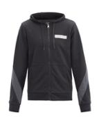 Matchesfashion.com Calvin Klein Performance - Logo-print Cotton-blend Terry Hooded Sweatshirt - Mens - Black