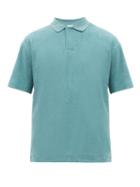 Matchesfashion.com Sunspel - Riviera Cotton Terry Polo Shirt - Mens - Blue
