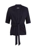 Matchesfashion.com Hecho - Shawl Collar Linen Robe - Mens - Navy