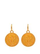 Versace Wheat Gold-tone Metal Drop Earrings