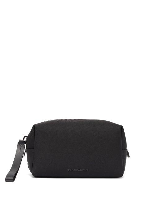 Matchesfashion.com Troubadour - Adventure Sidekick Leather-trim Canvas Wash Bag - Mens - Black