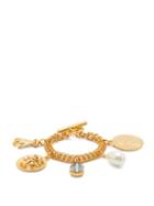 Matchesfashion.com Oscar De La Renta - Charms Chain Link Bracelet - Womens - Gold