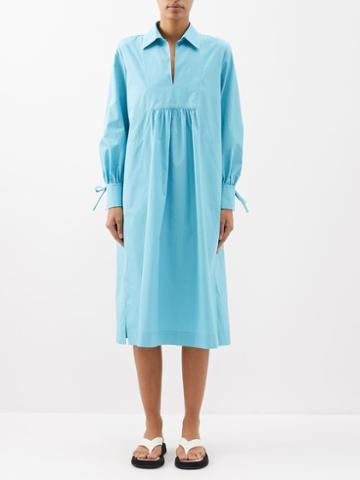 Max Mara - Nupar Shirt Dress - Womens - Turquoise