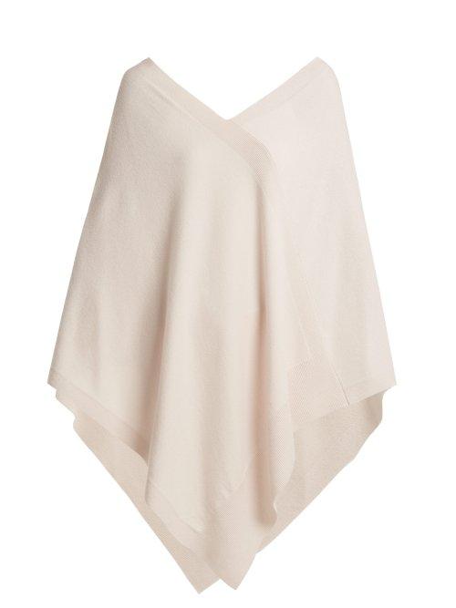 Matchesfashion.com Tomas Maier - Cashmere V Neck Poncho - Womens - Ivory