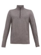 Matchesfashion.com Sease - Half Zip Wool Jersey Thermal Top - Mens - Grey
