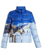Moncler Brethil Ski Scene-print Quilted-down Jacket