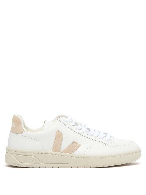 Matchesfashion.com Veja - V-12 Leather Trainers - Womens - Beige White