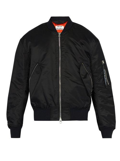Matchesfashion.com Acne Studios - Maiko Bomber Jacket - Mens - Black