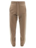Allude - Drawstring-waist Wool-cashmere Blend Track Pants - Mens - Brown